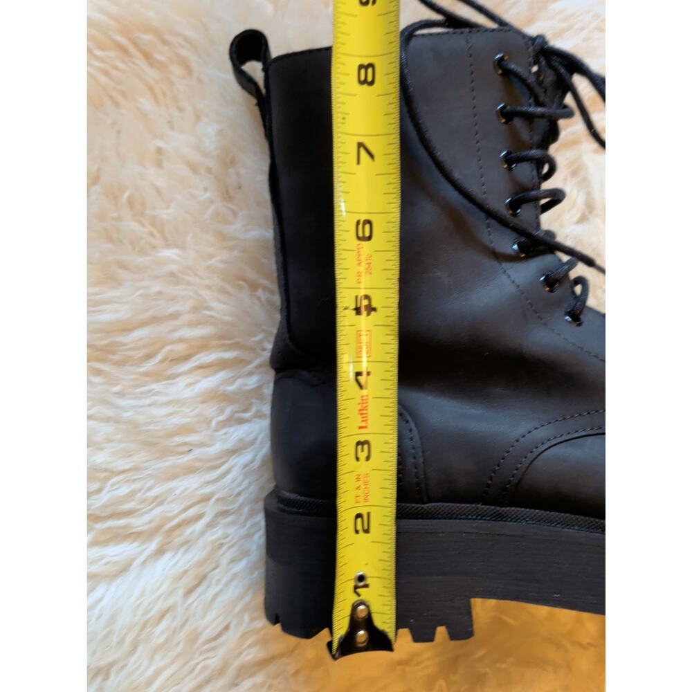 Thursday Boot Co. Quest Black Matte Leather Women's Boot Size 6.5 Combat Moto - Picture 15 of 15
